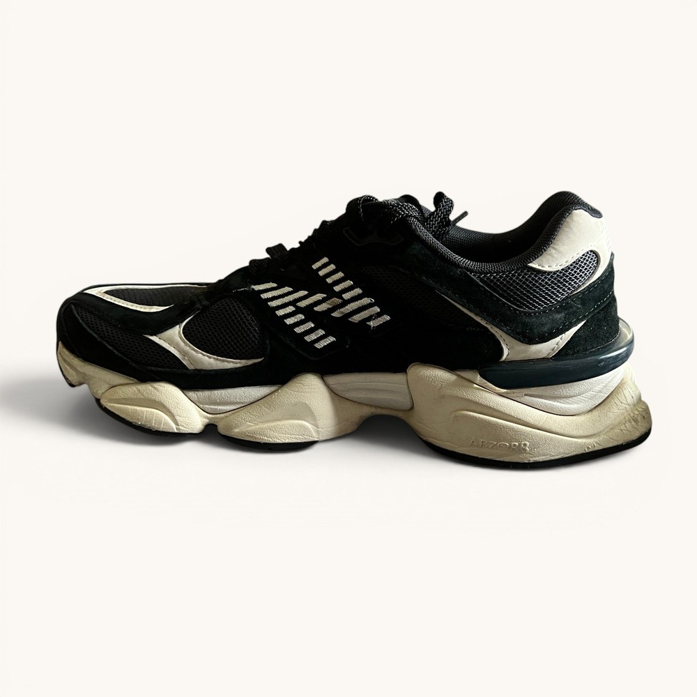 New Balance 9060 Black Castlerock Sea Salt Sneakers U9060NAA Mens 7.5 Womens 9 - Picture 6 of 10
